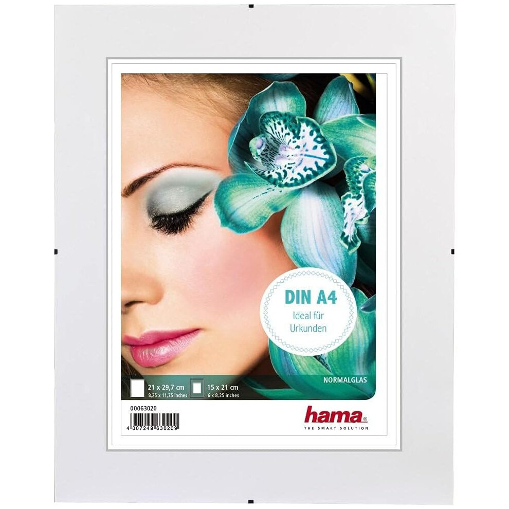 Hama 63020 Clip-Fix Frame-less Picture Frame A4 Size