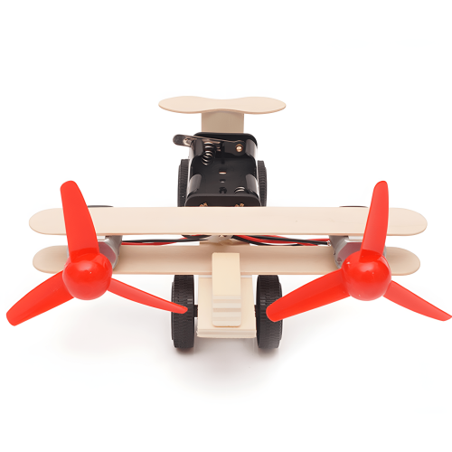 RLS 3D Wooden DIY 3D  twin engine glider plane kit science educational 2