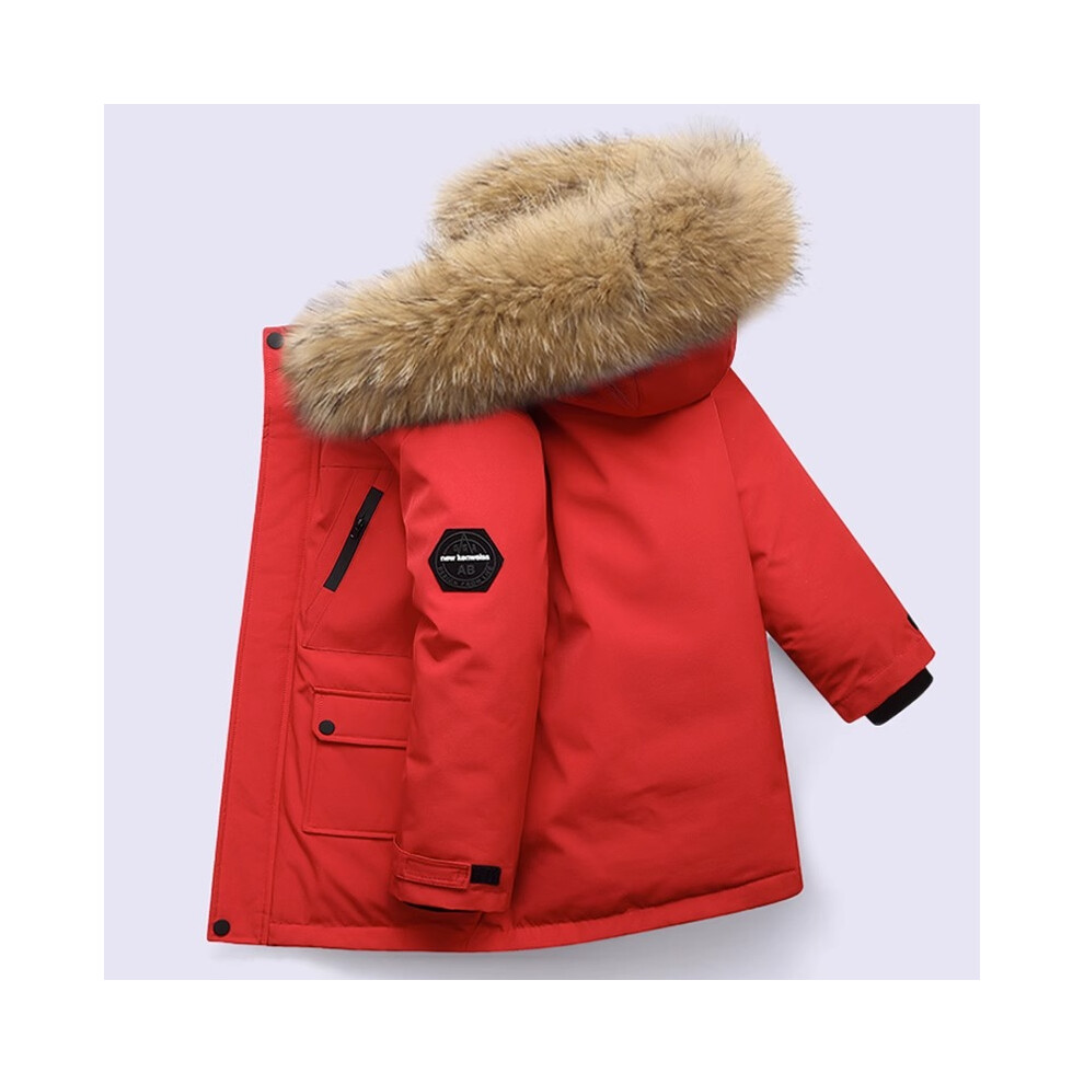 Xcsgsra (Red, 6-7Years) Kids Boys Coat Hooded Parka Jacket Outwear Uk Red,Not,Specified