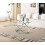 Comfy Living (Silver) Round Abstract Tempered Glass Coffee Table Chrome Effect Frame In Gold Or Silver 4