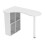 URBN Living (White) Wooden Computer Desk w/ Bookcase & Storage Shelves 3