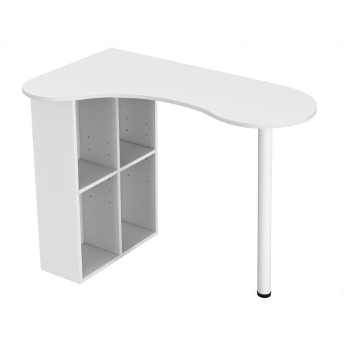 URBN Living (White) Wooden Computer Desk w/ Bookcase & Storage Shelves 2