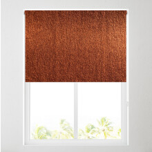 (Butterscotch, 4ft (122cm)) Ara Soft Textured Plain Thermal Blackout Roller Blinds - FREE CUT TO SIZE