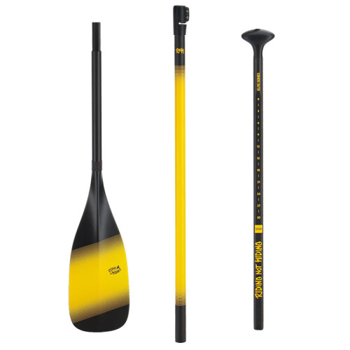 (Small Blade / Slim Shaft) RIDING NOT HIDING PADDLE ELITE - 3PC - YELLOW