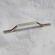 Nickel Kitchen Door Bar Handle Satin Brushed Silver Pull 160mm & 192mm