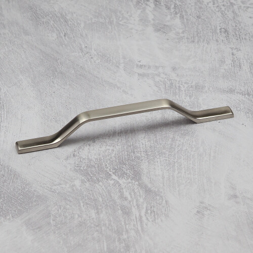 Nickel Kitchen Door Bar Handle Satin Brushed Silver Pull 160mm & 192mm
