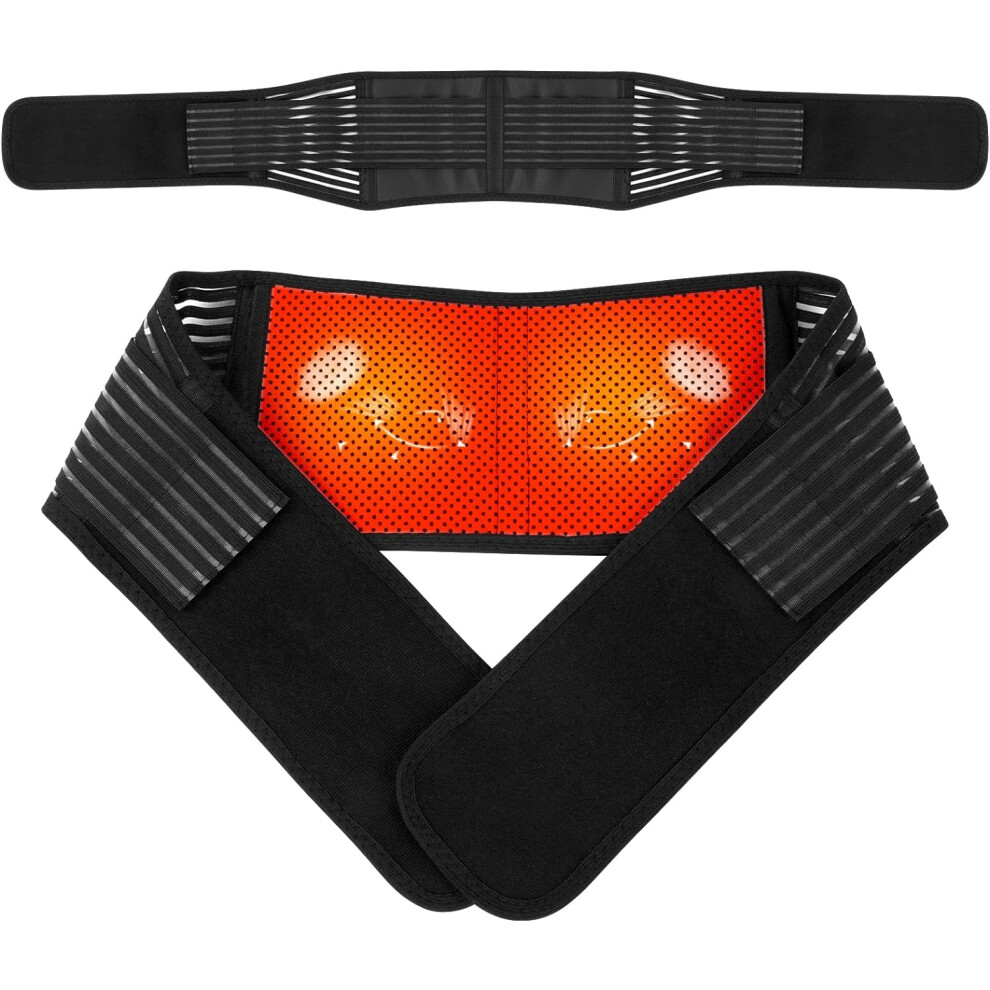 Gogerstar (L) Heated Back Support Belt, Self Heating Lower Back Support Belt For Men&Women, Magnetic Therapy Lumbar Support Belt
