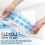 GEEZY GEEZY Ice Cube Tray with Lid Stackable Silicone Icecube Trays Reusable Moulds 2