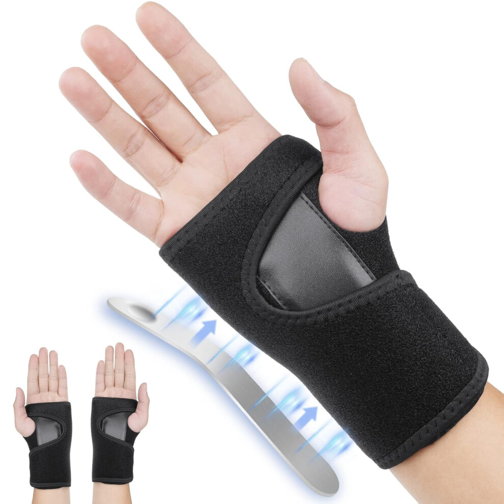 Gogerstar (Right) Adjustable Wrist Strap Carpal Tunnel Compression Splint Relieves Pain,Sprains,Tendonitis And Joint Pain