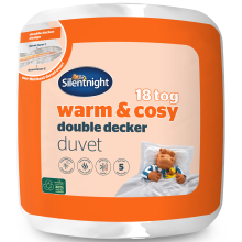 (Super King) Silentnight Warm and Cosy Double Decker 18 Tog Duvet Winter Quilt