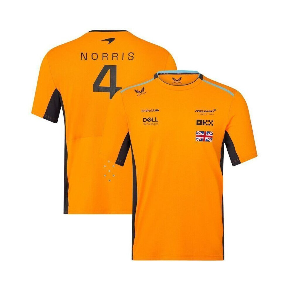 (L) 2023 Team Official Norris T Shirt Phantom Orange Tee Top Sports Unisex Wear