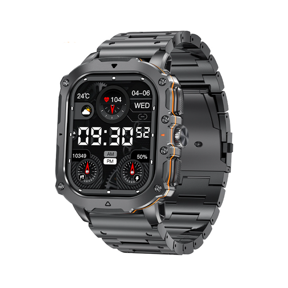 Chronus Smartwatch With Sports, Outdoor Use, Bluetooth Calling, Heart Rate, Blood Oxygen, Sleep Monitoring(Black) Black 6976918002181