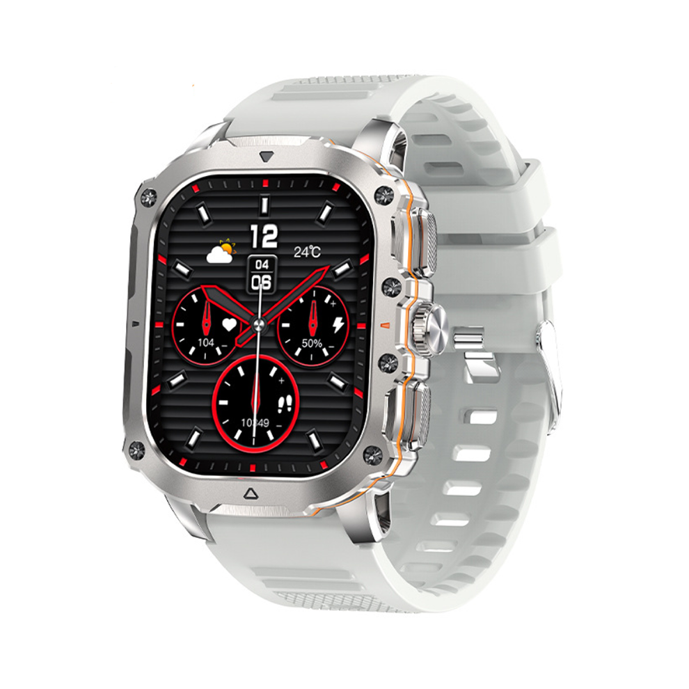 Chronus Smartwatch With Sports, Outdoor Use, Bluetooth Calling, Heart Rate, Blood Oxygen, Sleep Monitoring(Grey) Grey 6976918002174