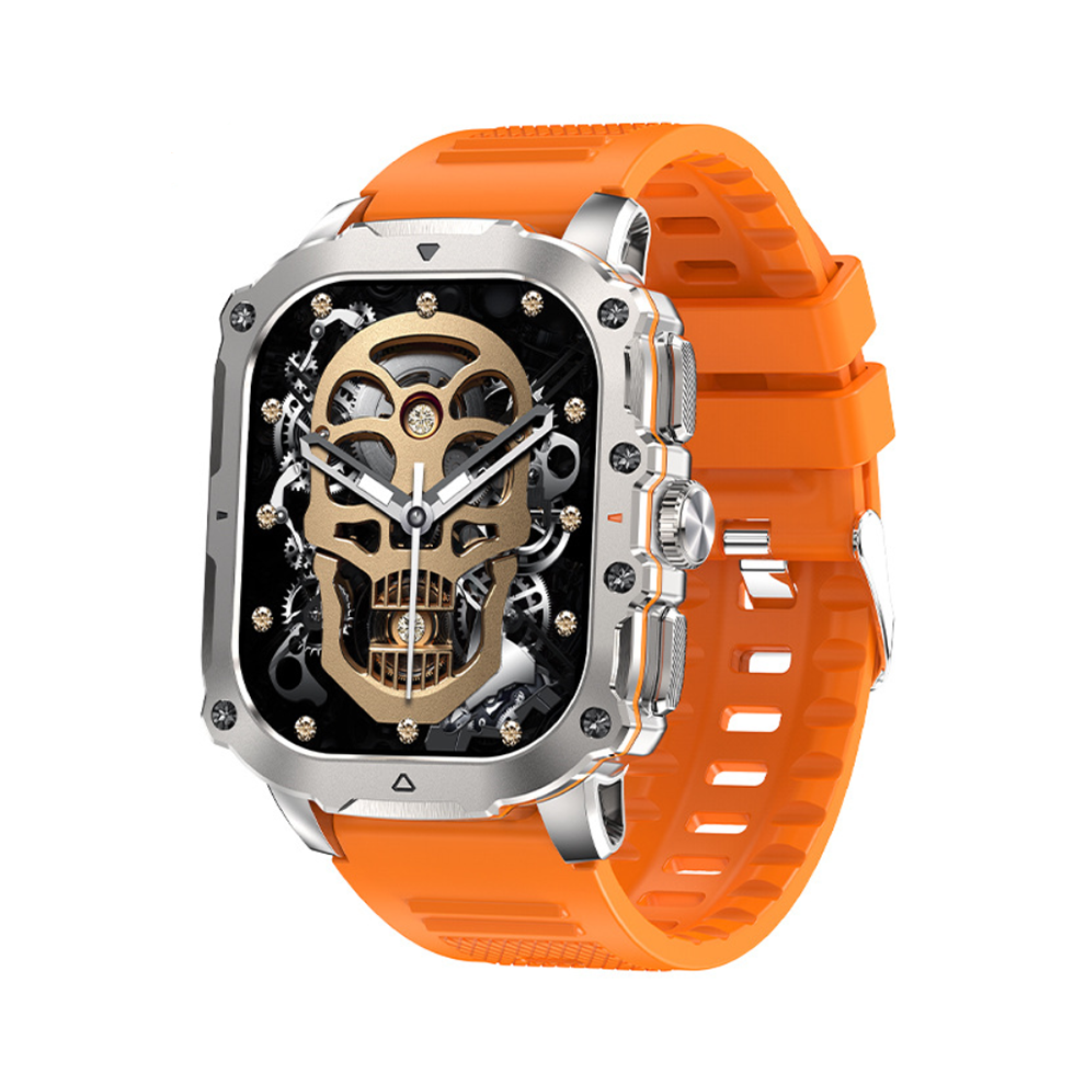 Chronus Smartwatch With Sports, Outdoor Use, Bluetooth Calling, Heart Rate, Blood Oxygen, Sleep Monitoring(Orange) Orange 6976918002167