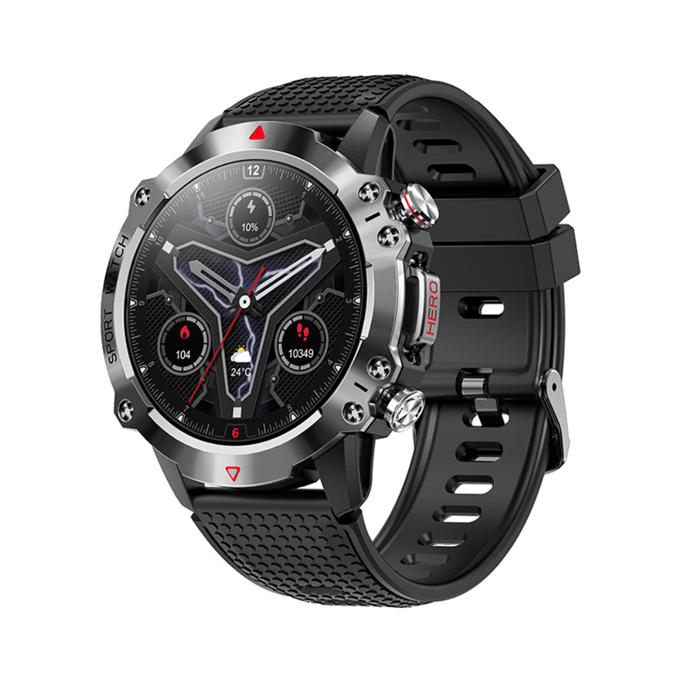 Chronus Smartwatch With Hd Display, Bluetooth Calling, Outdoor Health Monitoring, Multiple Sports Modes(Black) Black 6976918002211