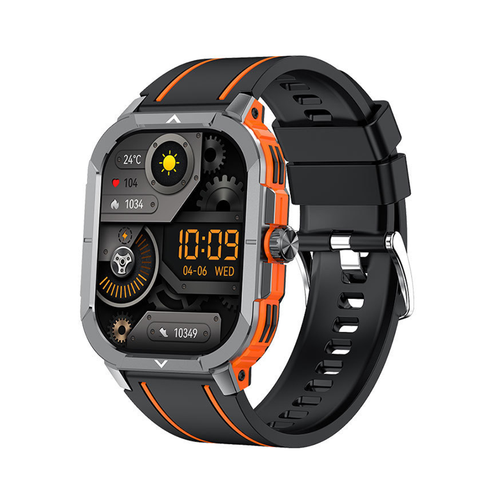 Chronus Smartwatch With Bluetooth Calling, Outdoor Smartwatch, Voice Control, Female Cycle, Fitness(Orange) Orange 6976918002082