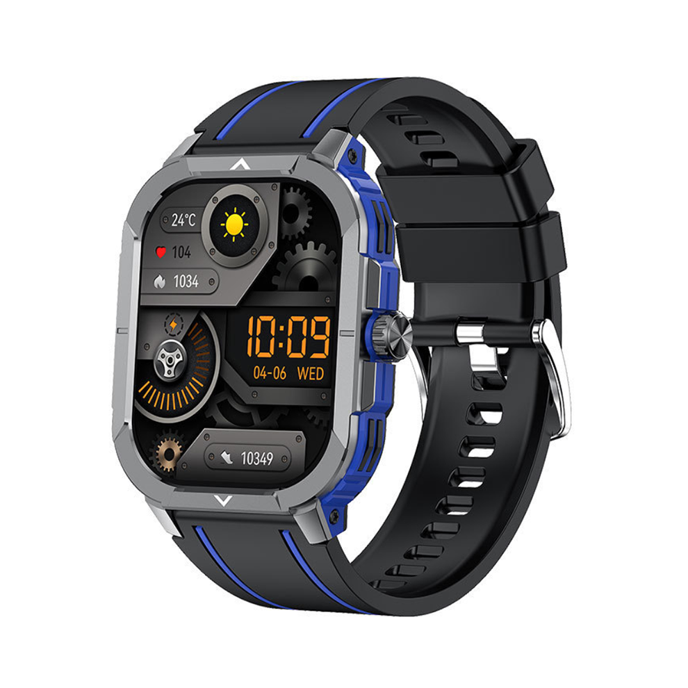 Chronus Smartwatch With Tooth Calling, Outdoor Smartwatch, Voice Control, Female Cycle, Fitness(Blue) Blue 6976918002099