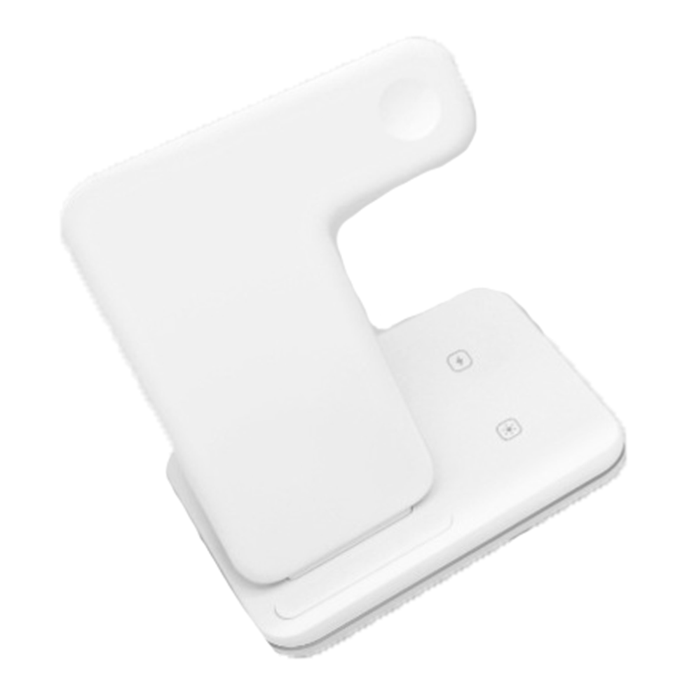 Chronus Wireless Charger, 3 In 1 Qi Certified 15W Fast Wireless Charging Station For Apple Iwatch Series 7-2, Airpods 2/Pro, For Iphone/ 6976918002426