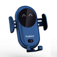 Wireless Car Charger Mount,15W Qi Fast Charger, Automatic Clamping Phone Holder for iPhone 13/12/11//XS/XR/8, SamsungS22/S21/S20/Note 20, etc(Blue)