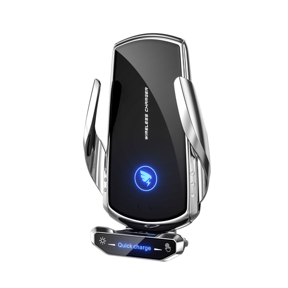 Chronus Wireless Car Charger Mount 15W Qi Fast Charging Auto Clamping Windshield Dashboard Suction Cup Air Vent Holder Bracket For All Smartphone 6976918001023