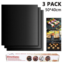 3pcs Grill mat BBQ Grill Mats Non Stick Reusable Grilling mats - Baking Pads Nonstick Grills BBQ mat