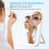 Makeup Mirror Touch Screen Lighted up Mirror with LED Brightness with 3 Adjustable Light Settings Portable USB 2