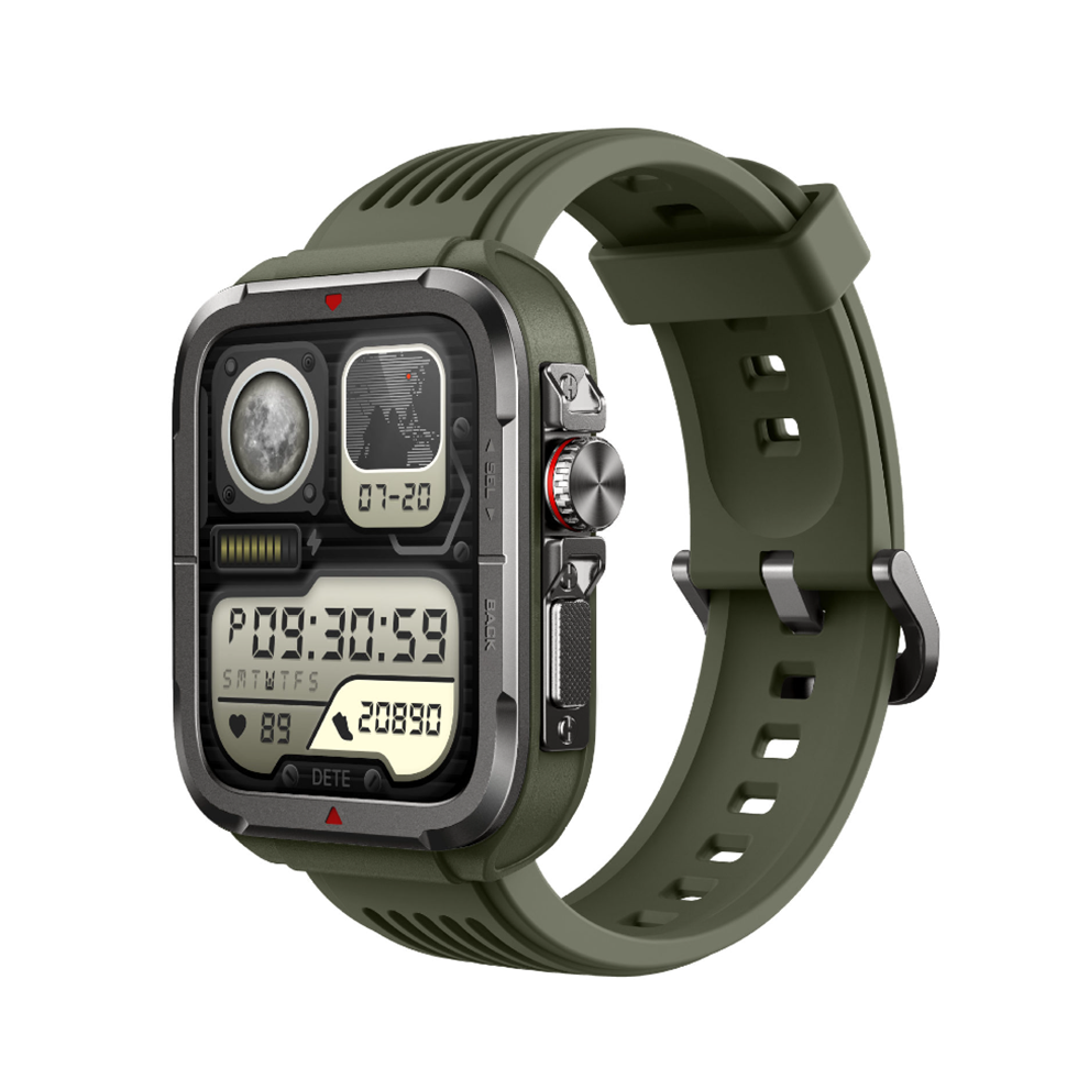 Chronus Smartwatch Digital Crown Motion Health Heart Rate Blood Oxygen Smartwatch Voice Assistant(Green) Green 6976918000385
