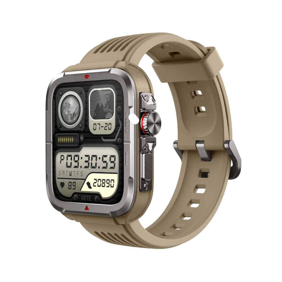 Chronus Smartwatch Digital Crown Motion Health Heart Rate Blood Oxygen Smartwatch Voice Assistant(Yellow) Yellow 6976918000408