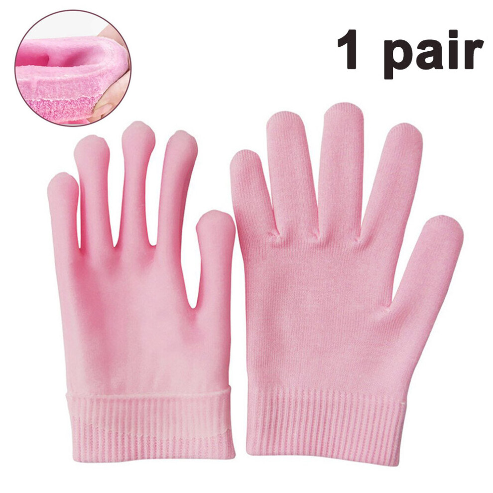 Yohou 1 Pairs Moisturizing Gloves Soft Moisture Cotton Gloves Moisturizing Sleeping Gloves