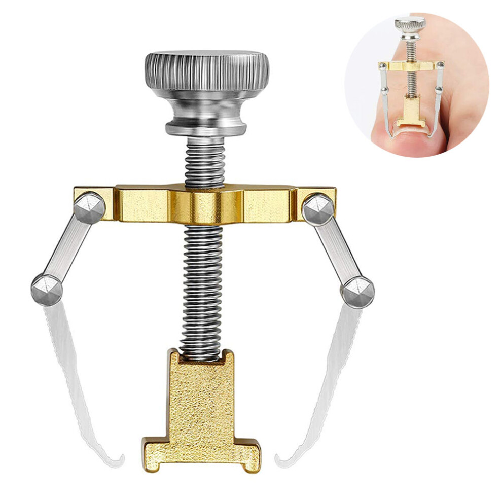 Yohou Gold Ingrown Toenail Corrector Lifter Tool Pedicure Toenail Foot Nail Care,Eliminate Pain & Remover Orthotic Appliance