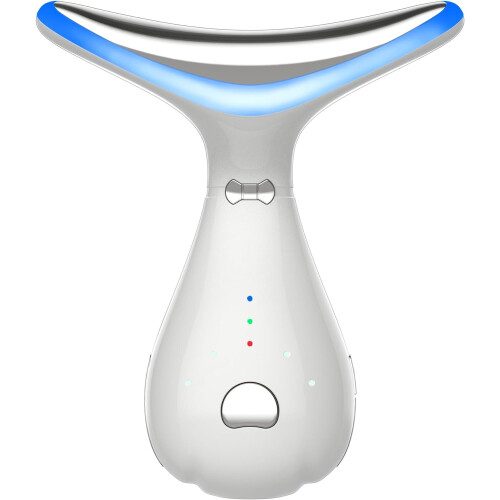 Masseur de cou du visage à LED 3 couleurs élimination (white)