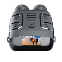 Gafas de visión nocturna con claridad de video 2K, zoom digital 10X, pantalla TFT de 2,4 pulgadas, luz infrarroja de 850 nm, batería recargable