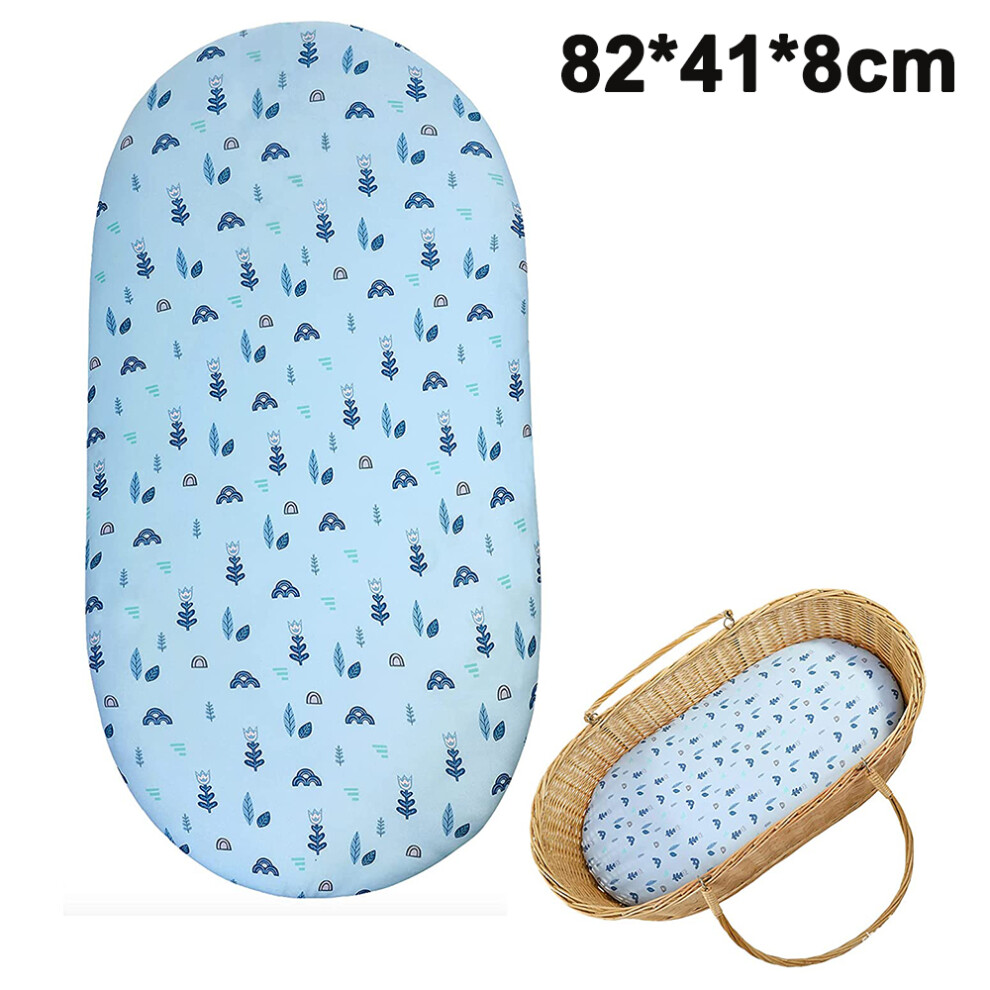 Bassinet Sheet Set, Stretch Fitted Cradle Fitted Sheets For Bassinet Pads/Mattress, 82*41*8Cm Baby Cradle Bed Sheet Yohou