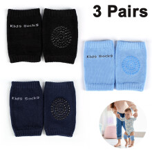 3 Pairs Baby Knee Pads for Crawling Toddler Anti Slip Soft Crawling Knee Protectors Summer for Baby Leg Warmer Pads