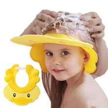 Baby Shower Cap Adjustable Silicone Shampoo Bath Cap Visor Cap Protect Eye Ear, baby shampoo artifact ear protector
