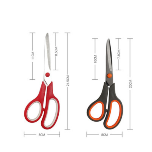 8" Multipurpose Scissors Bulk 3-Pack, Ultra Sharp Blade Shears, Comfort-Grip Handles 2