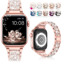 Band Compatible with iWatch SE Series 6 Series 5 4 3 2 1, Bling Replacement Bracelet iWatch Band-38/40
