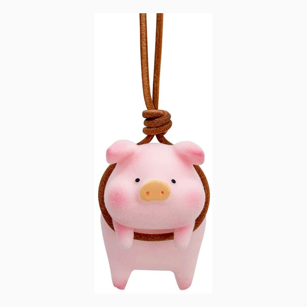 Car Rear View Mirror Pendant Lucky Piggy Hanging Ornament Auto Interior Decoration 9379360731949