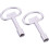 2 Pieces Electrical Cabinet Key Elevator Lock Security Keys Zinc Alloy Water Meter Box Key Utility Key Socket 1