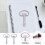 2 Pieces Electrical Cabinet Key Elevator Lock Security Keys Zinc Alloy Water Meter Box Key Utility Key Socket 3
