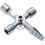 Universal Key With 5 Profiles, Set Of 1 - Triangular Key, Square Key, Electrical Cabinet Key 1