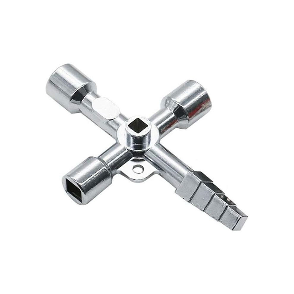 Universal Key With 5 Profiles, Set Of 1 - Triangular Key, Square Key, Electrical Cabinet Key 9379360734513