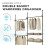 House of Home Telescopic Wardrobe Double Clothes Rail with Basket 4