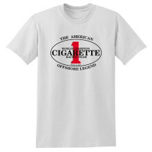 (X-Large) Cigarette Racing Team T Shirts Boats Performance White