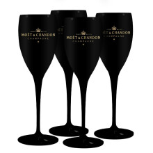 Moet & Chandon Black Champagne Flutes [x4]