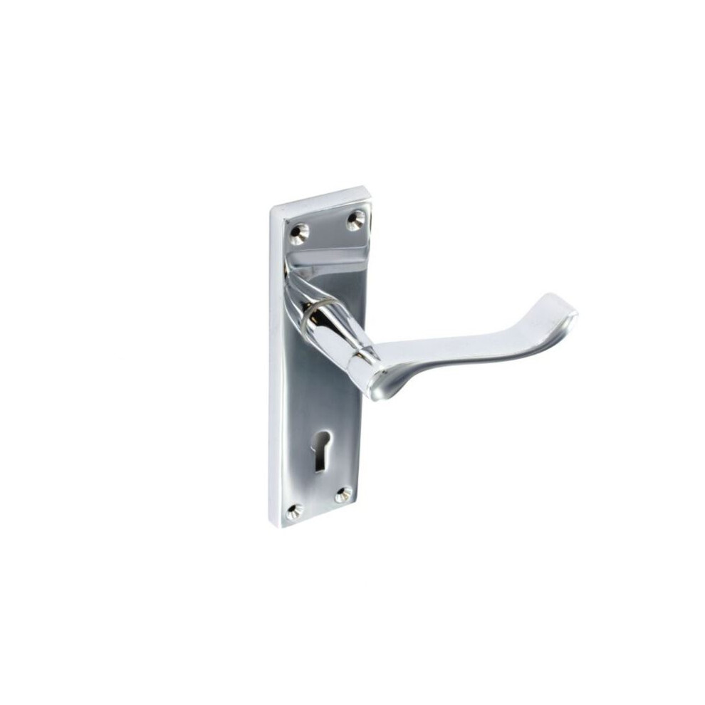 Securit - Chrome Scroll Lock Handles (Pair) - 150Mm