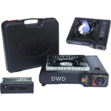 DWD® Premium Camping Gas Stove 2.5KW with Windshield & Carry Case