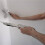 Decorator Chisel 1.5" Knife Polished Steel Blade Black Plastic Handle 2
