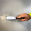 Decorator Chisel 1.5" Knife Polished Steel Blade Black Plastic Handle 4