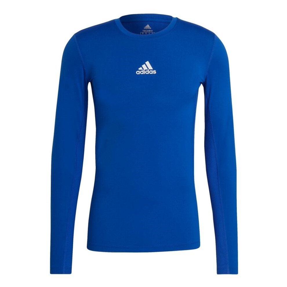 adidas Compression Long Sleeve Tee Men's T-Shirt Blue GU7335 XL